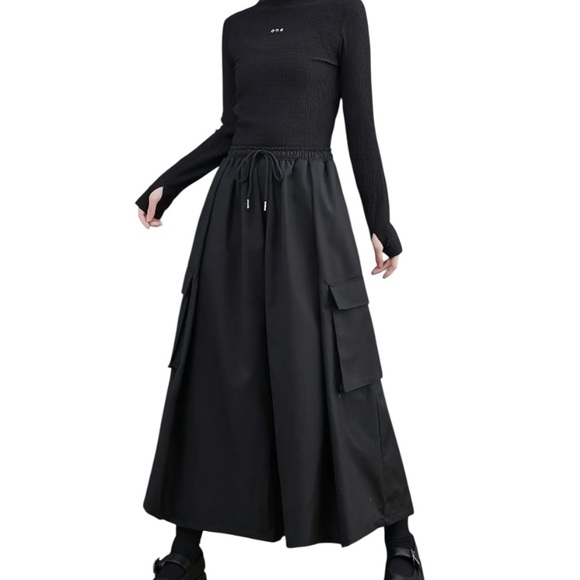 Women’s Wide-Leg Culottes – Loose Fit for Spring to Fall - Picture 1 of 7
